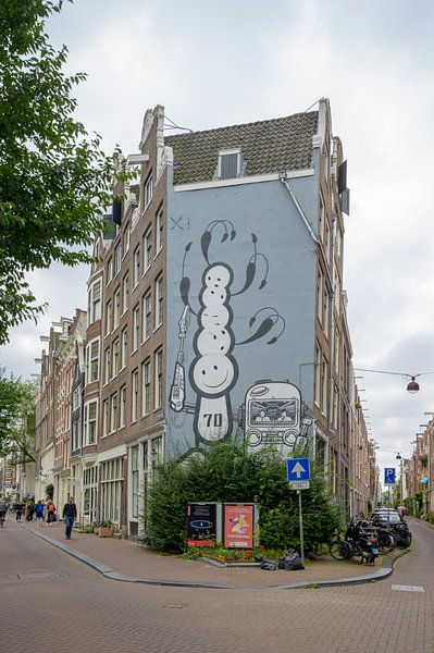 Prinsengracht en Tuinstraat Amsterdam van Peter Bartelings