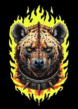 Hyena-portret van artisticdesign1903