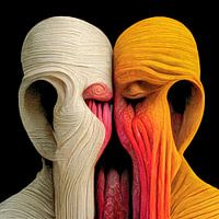 Intiem vertrouwen. (Moderne Kunst)