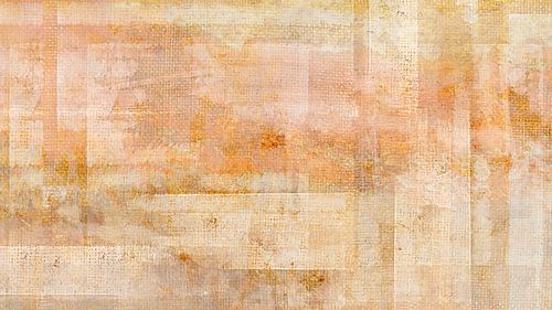 Elegantie, moderne natuurabstractie in zachte ivoorkleurige koperkleuren