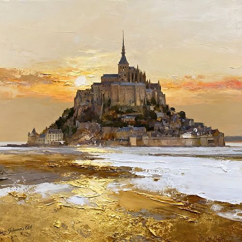 Mont-Saint-Michel, Normandië, Frankrijk