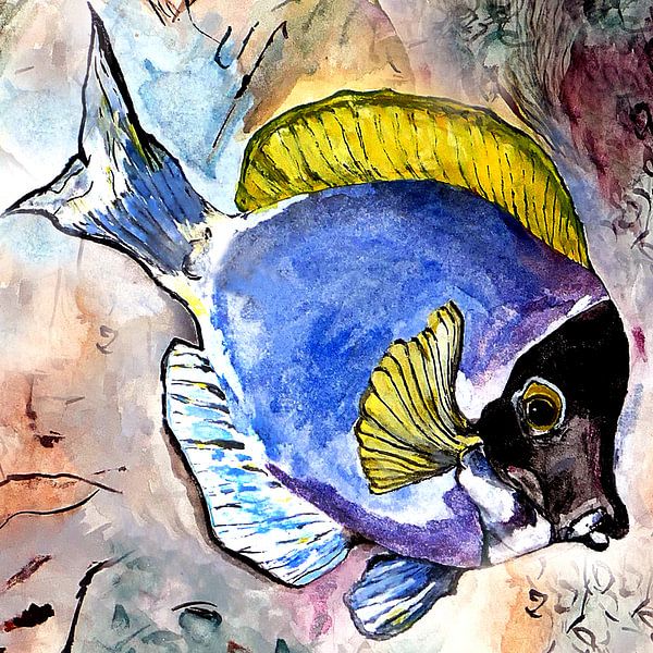 Fisch mit gelber Flosse von Kay Weber