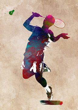 Badminton sport art #badminton by JBJart Justyna Jaszke