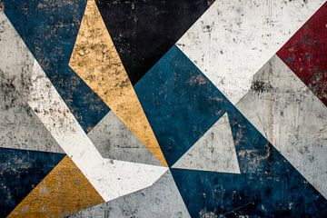 Geometrische Träume in Farbe  Farbenspiel der vergänglichen Z von Poster Art Shop