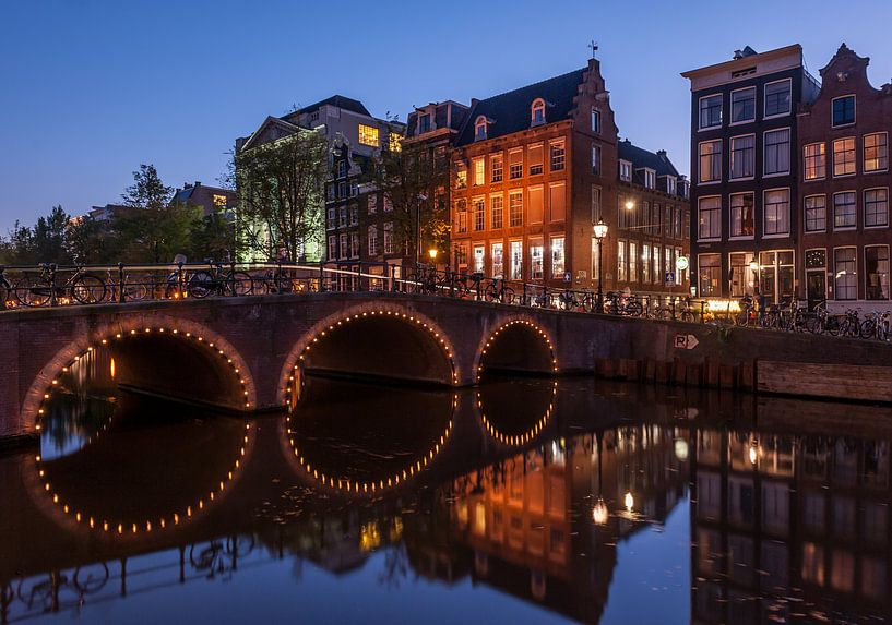 Amsterdamse grachtenpanden van Wim Slootweg
