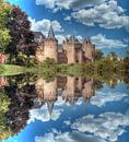 Water reflection, Muider Slot, The Netherlands van Maarten Kost thumbnail