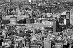 Vue sur le cœur de Londres - en noir et blanc