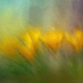 Crocuses in a Veil of Light – Panoramic Forest Landscape by Whale & Sons