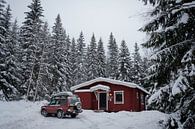 Winter in Schweden von Arthur van Iterson Miniaturansicht