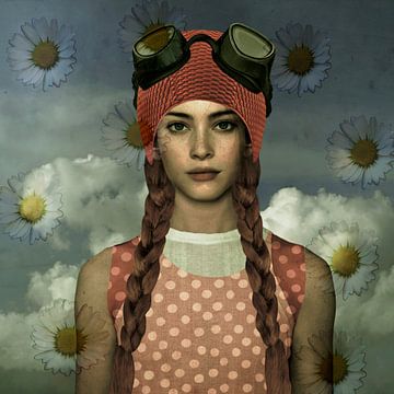 Vintage Beauty Bathing cap 1970 by Yvonne Zeldenthuis