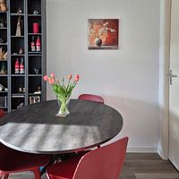 Kundenfoto: Blumen Stillleben Modern von Kunst Laune, auf Leinwand