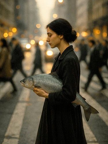 One Person One Street  and One Fish 02