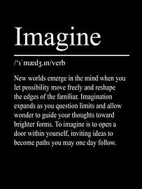 Imagine Definition – Black von WordsThatInspire
