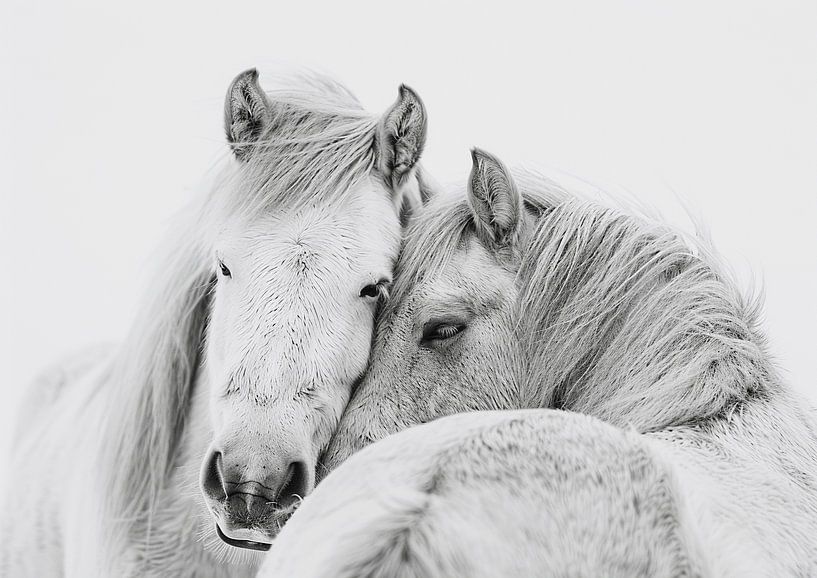 Two Robust Icelanders Tenderly Loving Each Other by Karina Brouwer