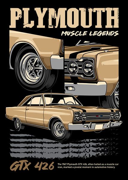 Plymouth GTX 426 Hemi Auto van Adam Khabibi