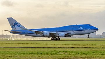 KLM Boeing 747-400 jumbojet. van Jaap van den Berg