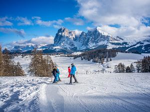Skipiste auf der Seiser Alm