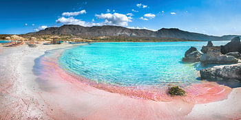 Elafonisi Beach on the island of Crete in Greece.