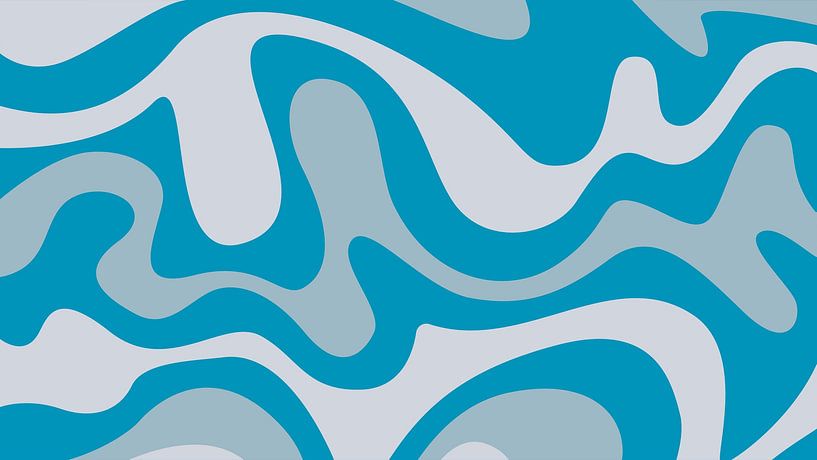 Abstract Scandinavian waves by Mad Dog Art
