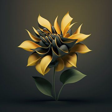 La fleur jaune sur Digi@rt
