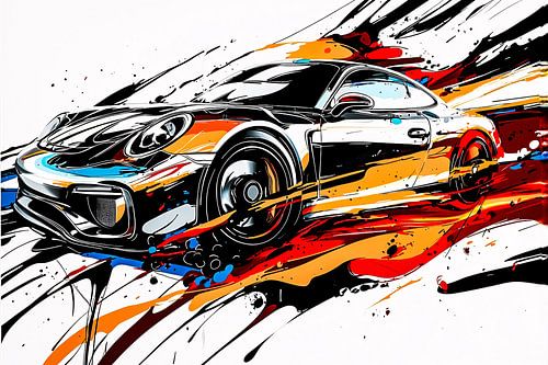 Dynamisch sportauto  kleuren