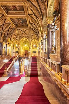 Architectuur van het Hongaarse Parlement van Manjik Pictures