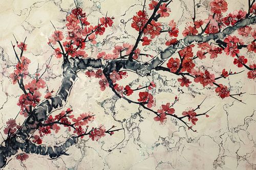 Kersenbloesems Hokusai