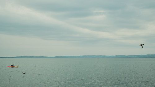 Kano op Gardameer van Sam Elbertsen