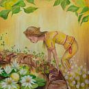 Fairy Tale Painting: Princess and the Frog King by Anne-Marie Somers thumbnail