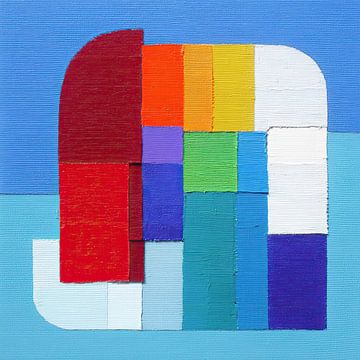 Peinture abstraite avec champs de couleurs sur Blues & Hues