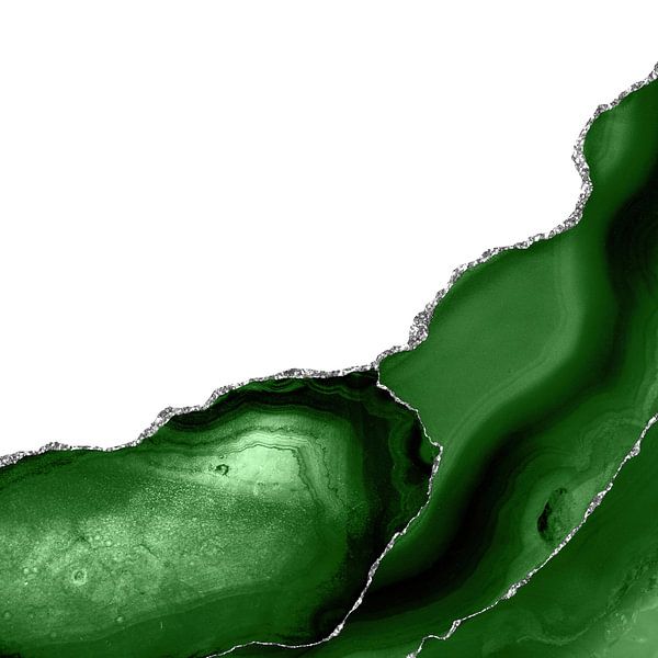 Vert &amp;amp ; Agate argentée Texture 08 par Aloke Design