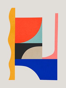 Geometrische collage 3 van Vitor Costa