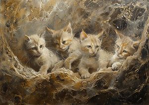 Peinture chat | chat sur Art Merveilleux