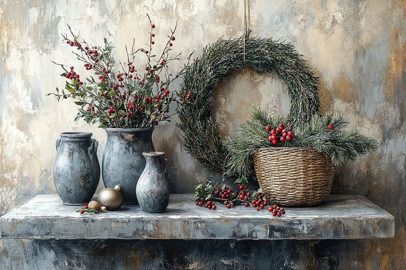 Kersttafel | Kerstsfeer van Kunst Kriebels