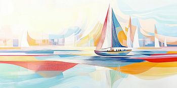 Voilier abstrait
