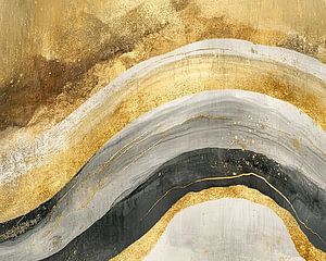 Gold Textur | Abstraktes Gold und Grau