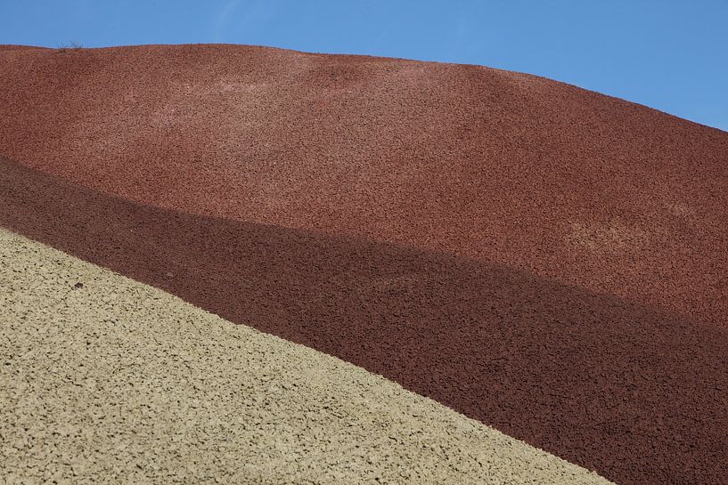 Painted Hills in the John Day Fossil Beds National Monument at Mitchell City, Wheeler County, Northe by Frank Fichtmüller