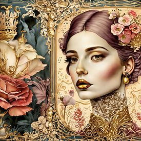 Vintage Golden Lady by Plus Passie