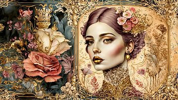 Vintage Golden Lady by Plus Passie