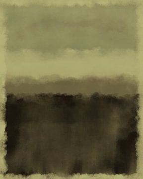 Warm grey and black. Abstract painting in neutral colors. by Dina Dankers