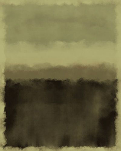 Warm grijs en zwart. Abstract schilderij in neutrale kleuren.