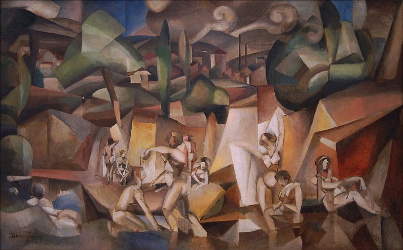 Albert Gleizes - De baders (1912) van Peter Balan
