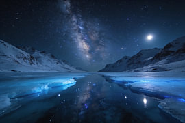 Milky Way over the Fjord – Night Sky Art by Albert Klee