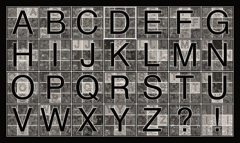 Alphabet No.6 Design "Bubbles" by L.A.B.