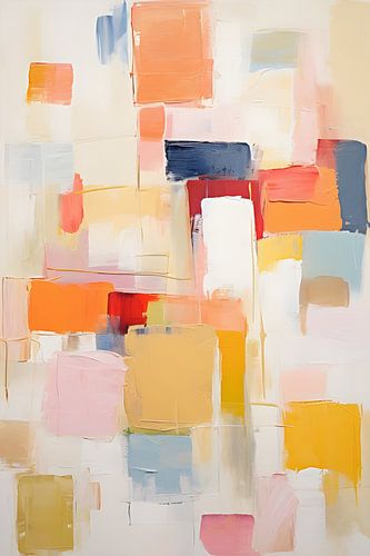 Carrés colorés abstraits