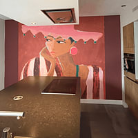 Klantfoto: A moment to reflect van Atelier Paint-Ing, als vliesbehang