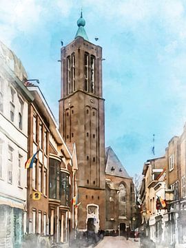 St. Martin's Basilica in the centre of Venlo, Limburg. by Danny de Klerk