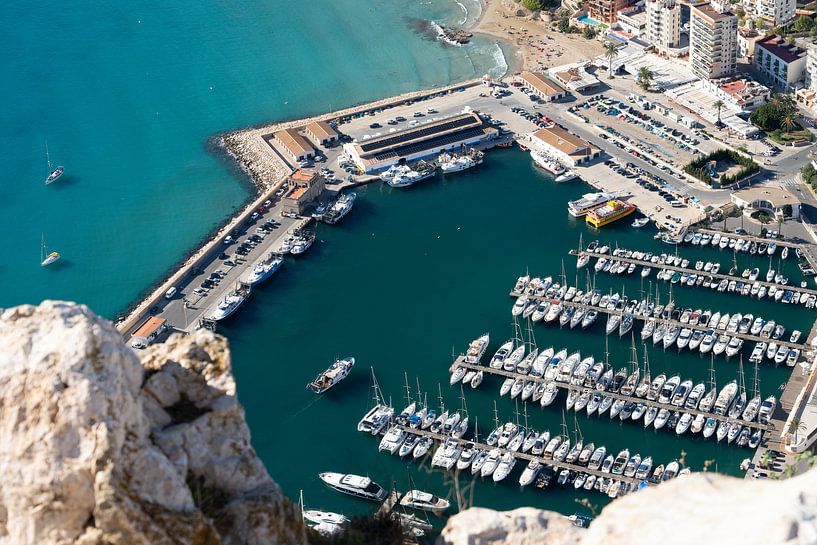 Mediterranean coast and port in Calpe 3 by Adriana Mueller