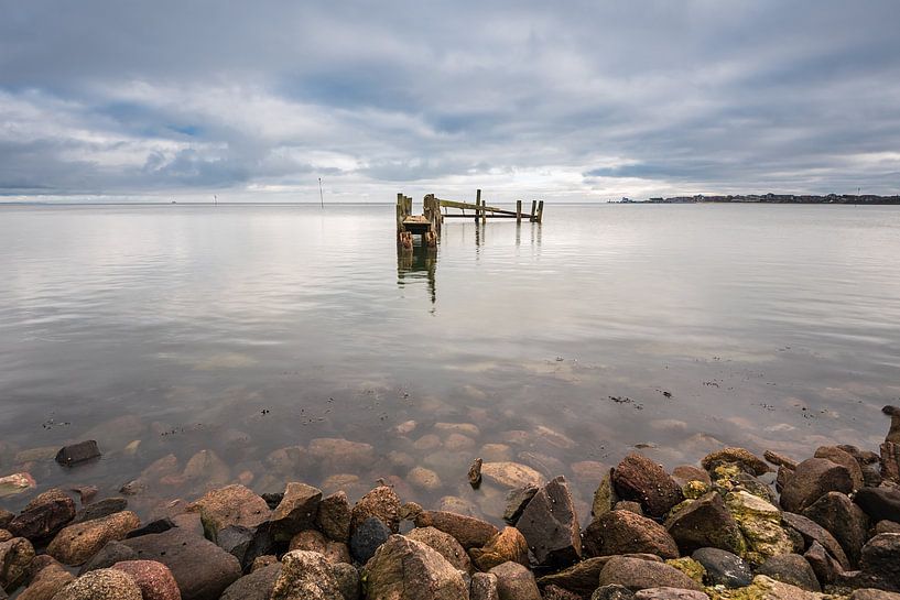 Steg am Wattenmeer auf der Insel Amrum von Rico Ködder