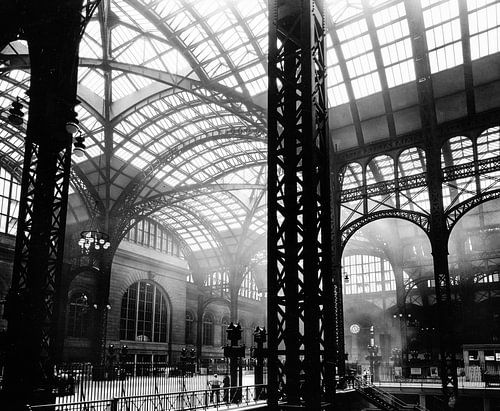 Historisch New York: Penn Station, Interieur, Manhattan, 1936